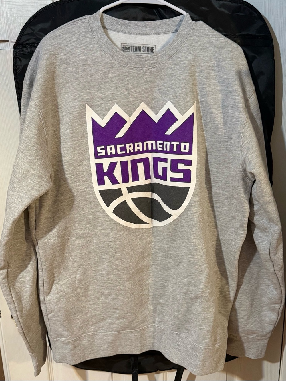 Sacramento Kings Grey Crewneck Sweatshirt